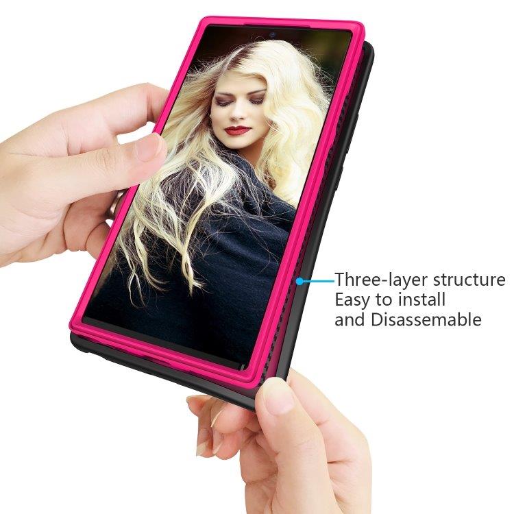 Mobildeksel med bølgemønster til Samsung Galaxy Note20 Ultra Svart & Rosa