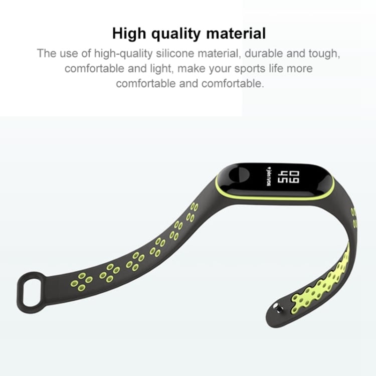 Sport armbånd til Xiaomi Mi Bånd 3 / 4 Mørkegrønn