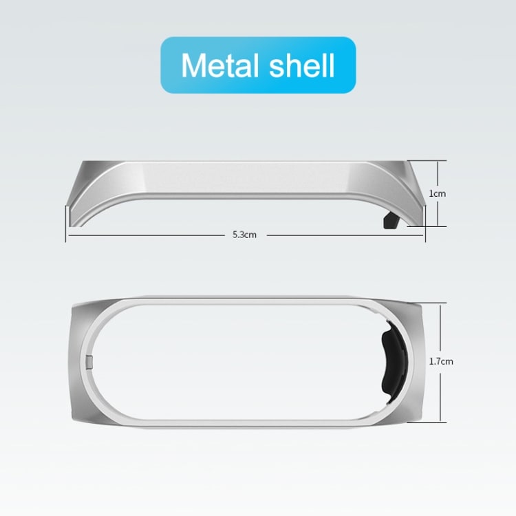 Metallarmbånd til Xiaomi Mi Bånd 4 / 3 Svart