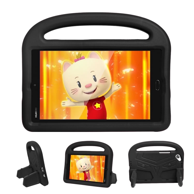 Beskyttelsedeksel med stativ til Huawei MediaPad M3 8 for barn Svart