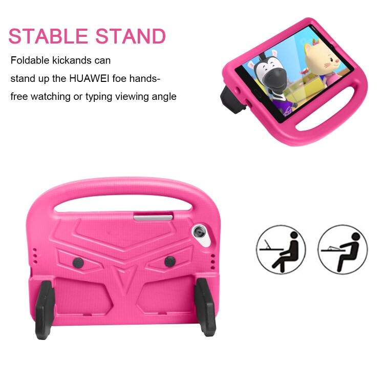 Beskyttelsedeksel med stativ til Huawei MediaPad M3 8 for barn Rosa