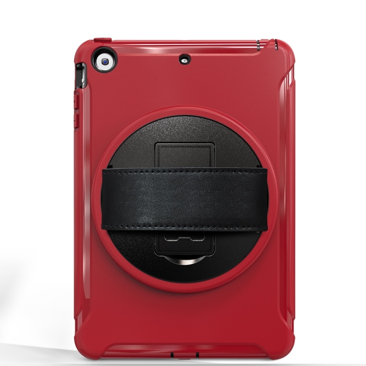 Roterbart deksel med håndtak til iPad mini 3 & 2 & 1 Rød