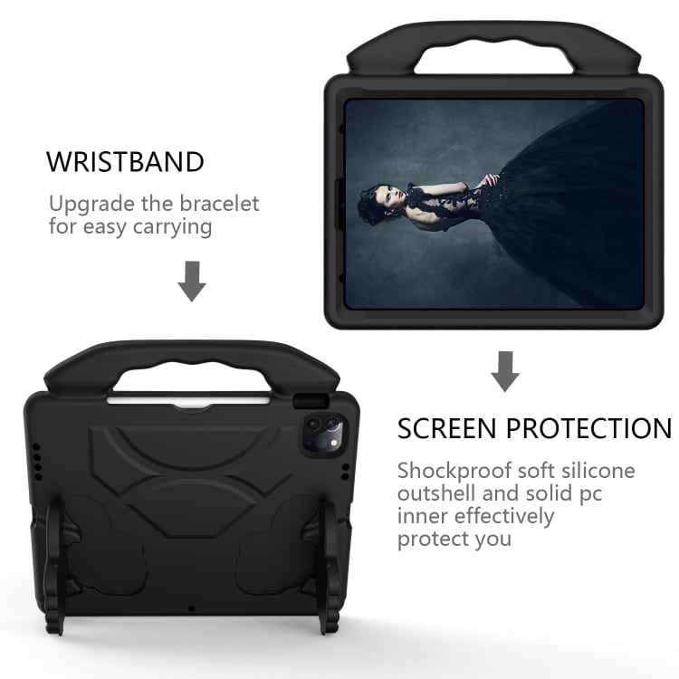 Beskyttende deksel med håndtak til iPad Pro 11 2020 Svart