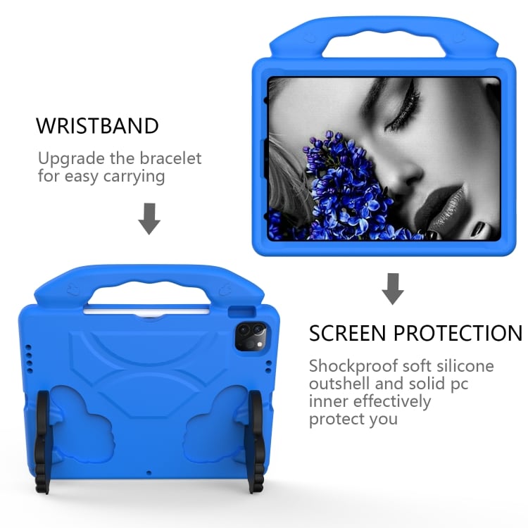 Beskyttende deksel med håndtak til iPad Pro 11 2020 Blå
