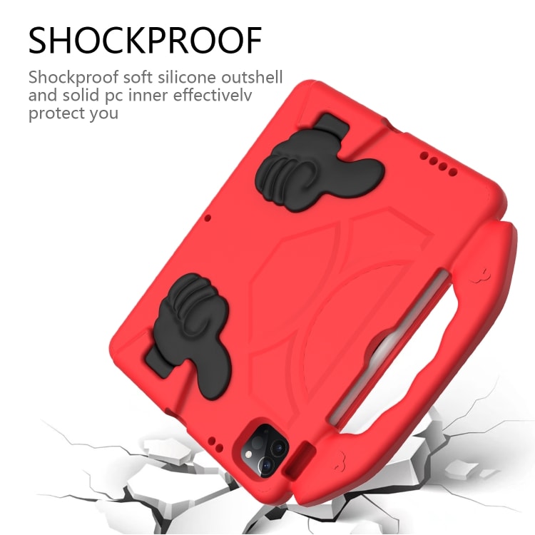 Beskyttende deksel med håndtak til iPad Pro 11 2020 Rød