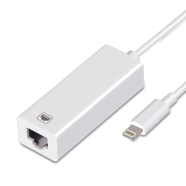 Lightning til ethernet adapter for iPhone & iPad