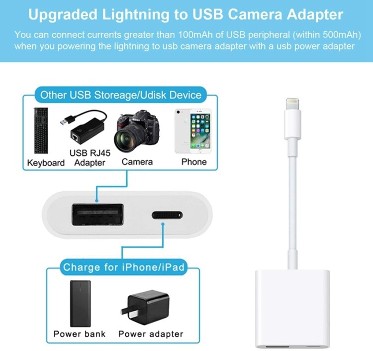 USB Type C + USB til Lightning Adapter