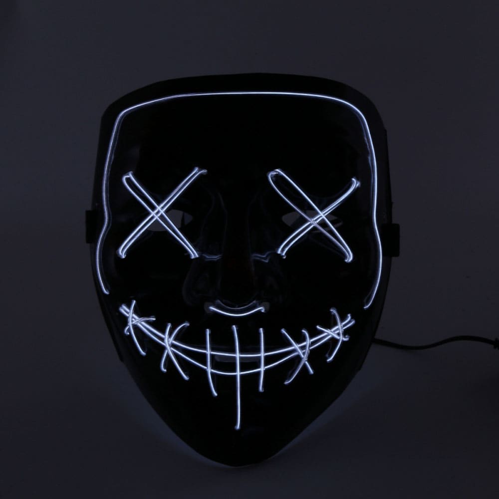 El wire purge led maske- Hvit