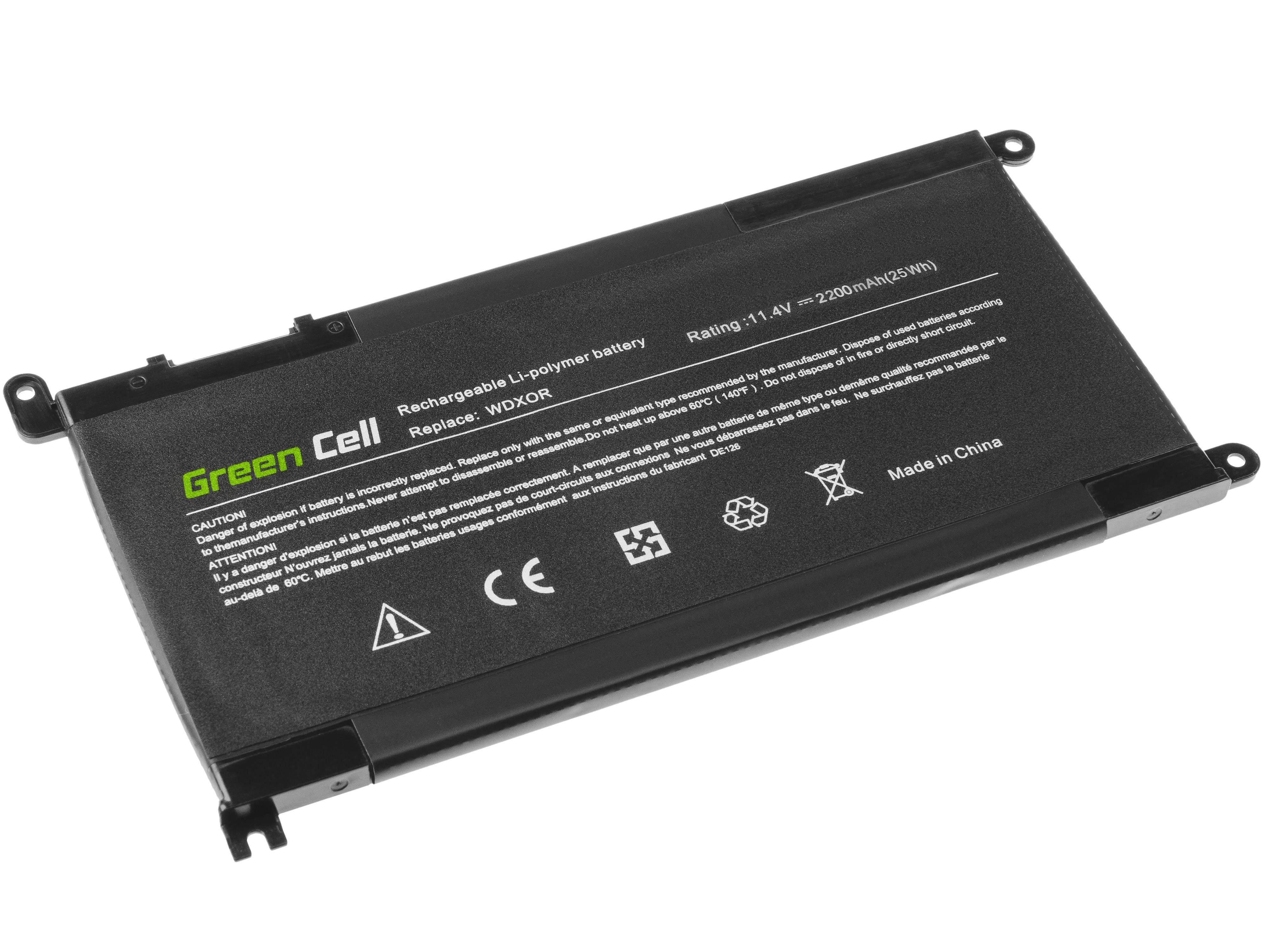 Green Cell laptop batteri til WDX0R WDXOR Dell Inspiron 13 5368 5378 5379 14