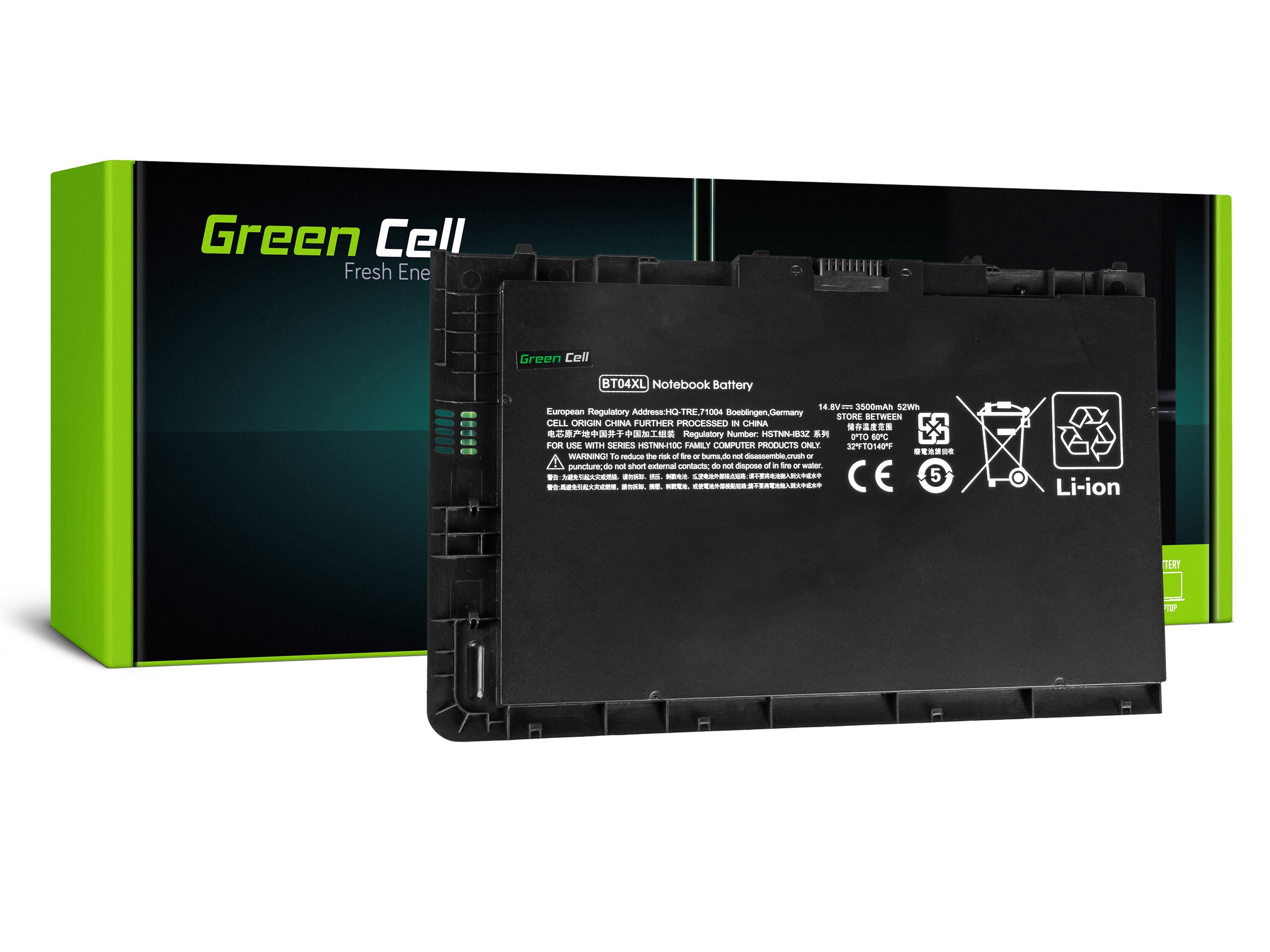 Green Cell laptop batteri til HP EliteBook Folio 9470m 9480m / 14,4V 3500mAh