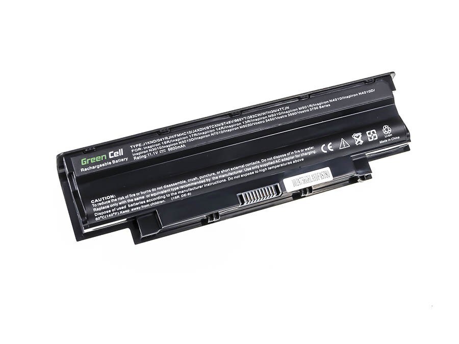 Green Cell laptop batteri til Dell Inspiron N3010 N4010 N5010 13R 14R 15R J1