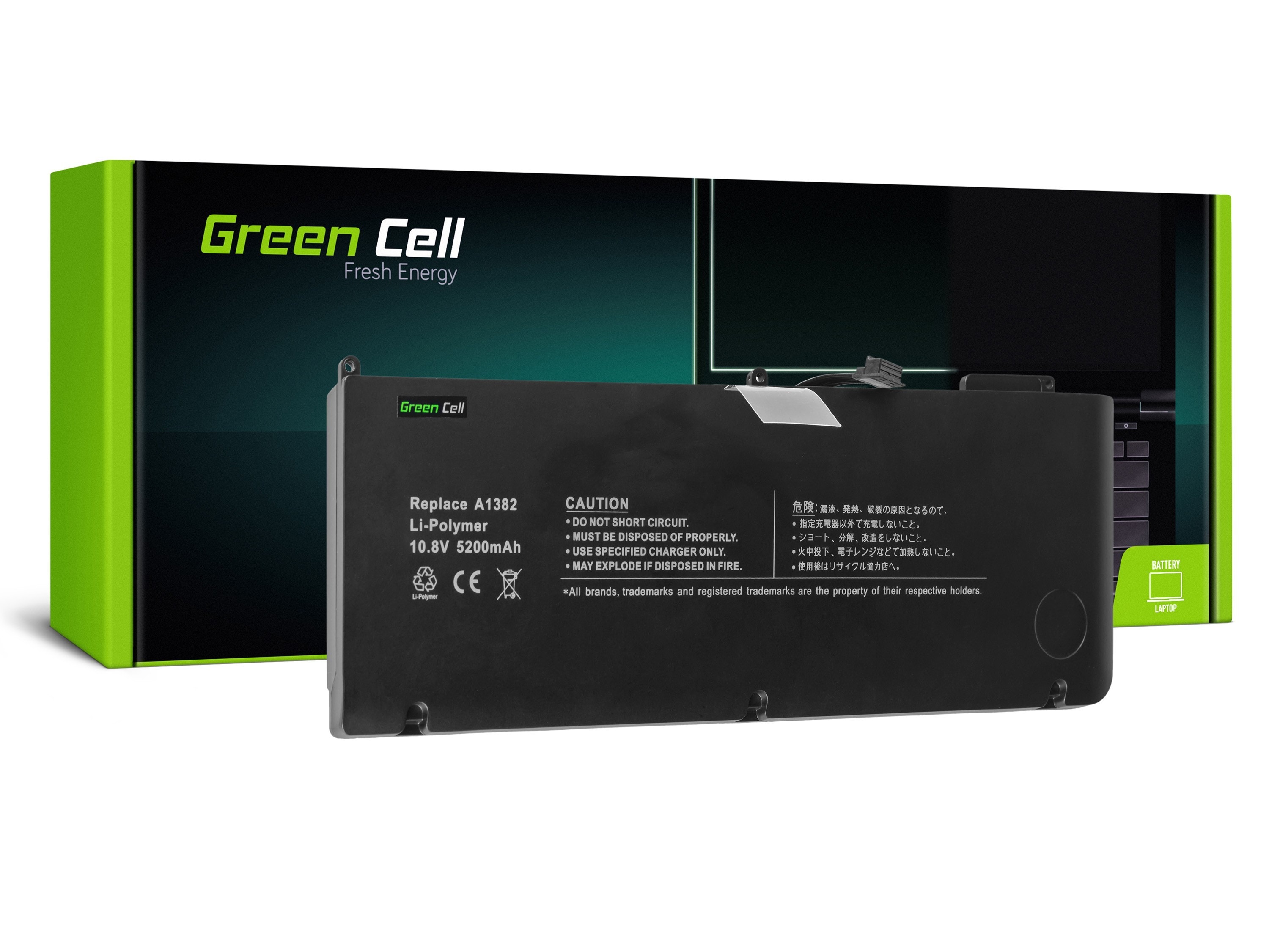 Green Cell laptop batteri til Apple Macbook Pro 15 A1286 2011-2012
