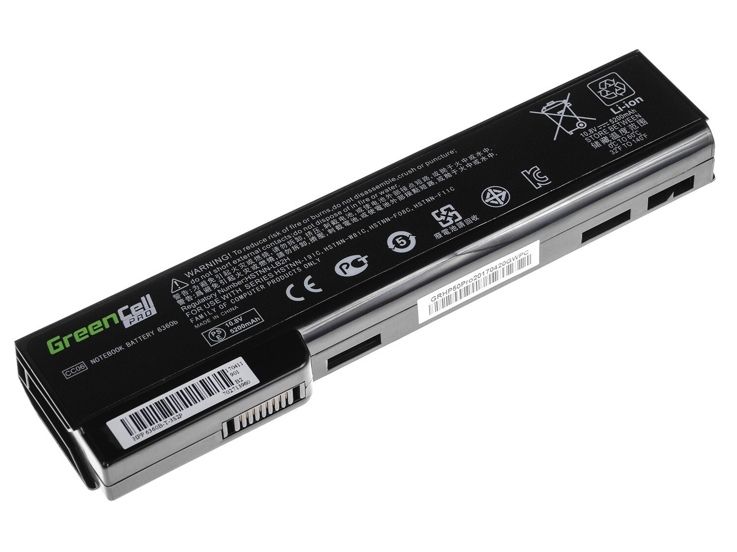 Green Cell PRO laptop batteri til HP EliteBook 8460p ProBook 6360b 6460b