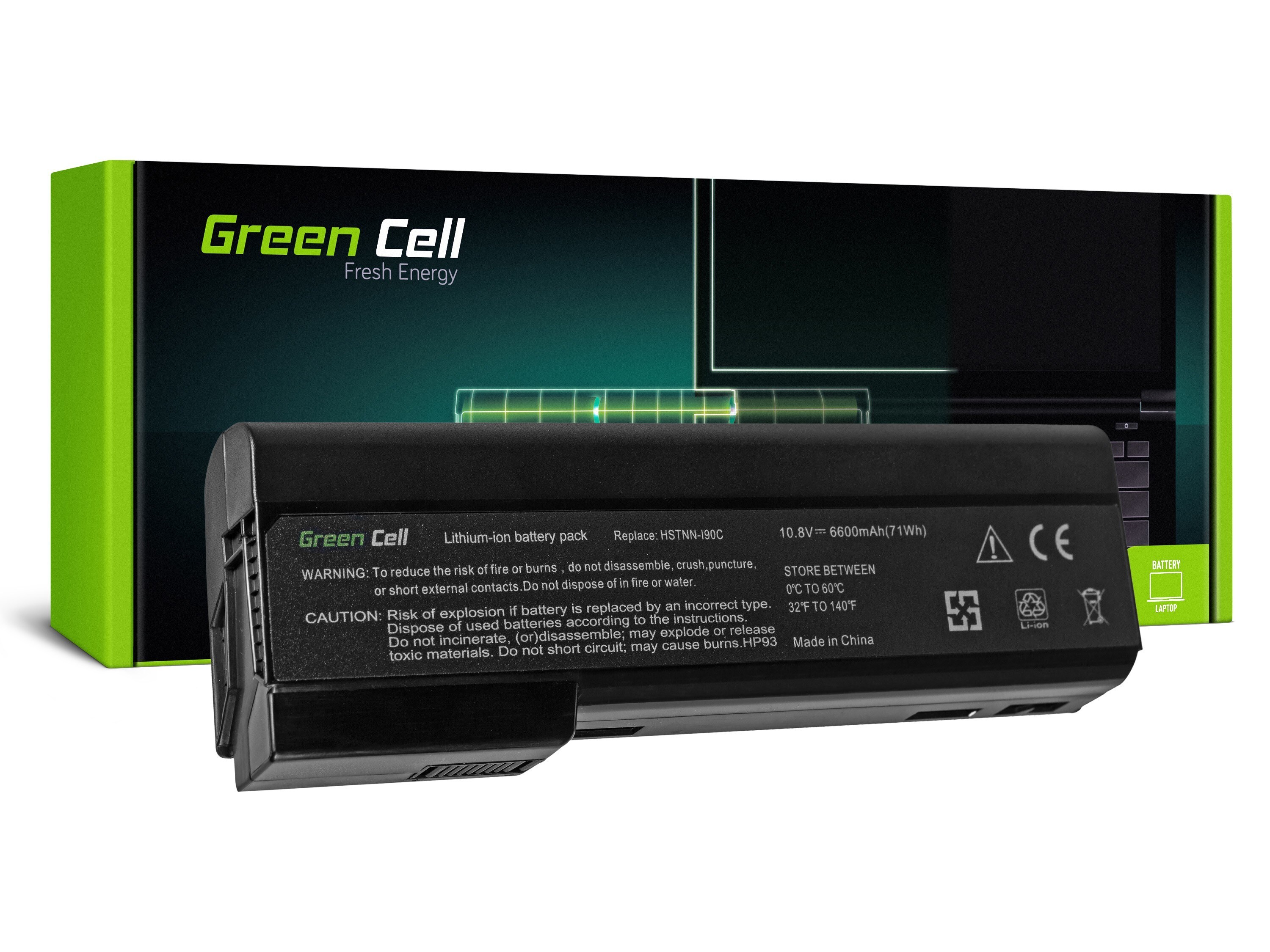 Green Cell laptop batteri til HP EliteBook 8460p ProBook 6360b 6460b