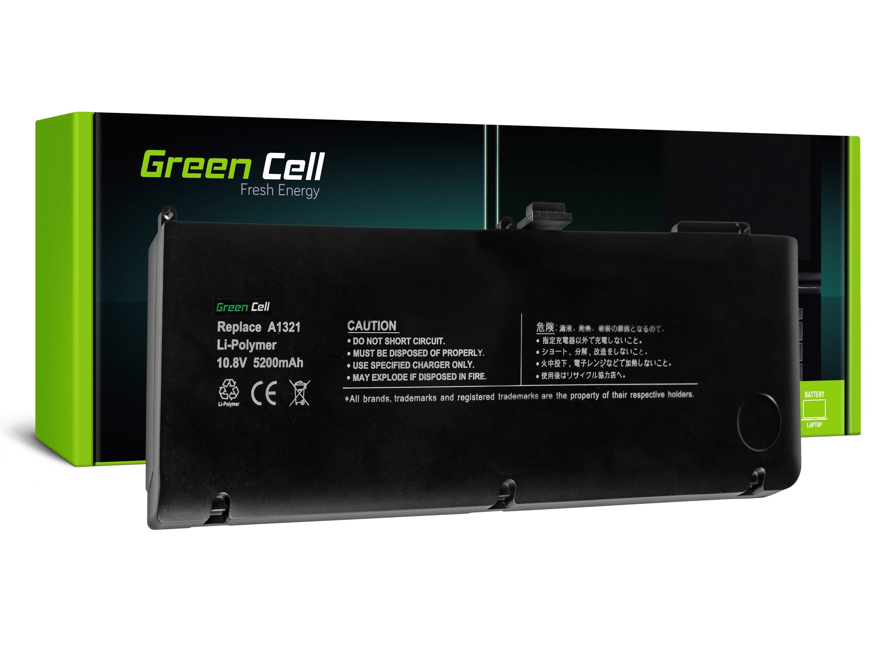 Green Cell laptop batteri til Apple Macbook Pro 15 A1286 2009-2010