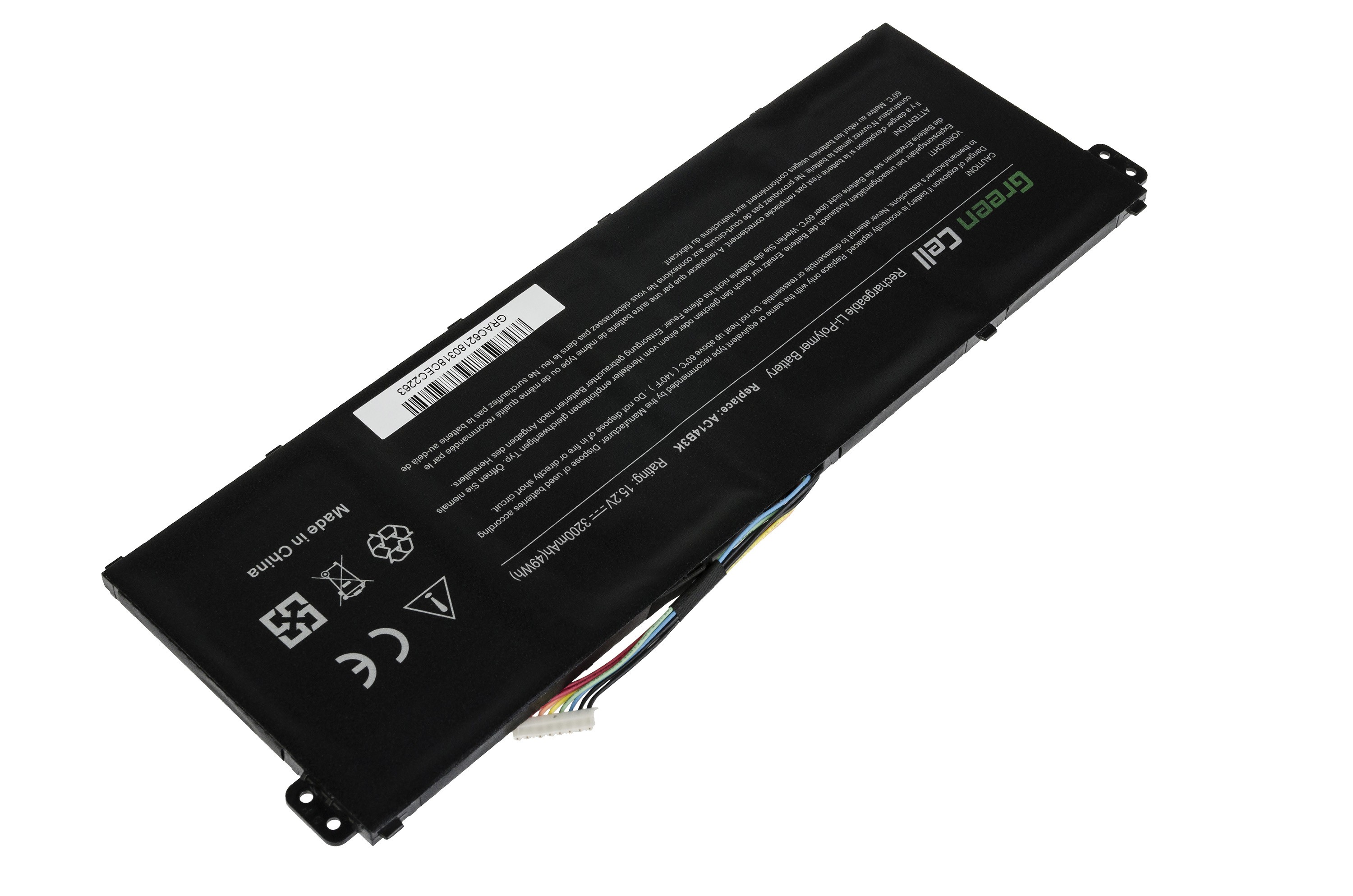 Green Cell laptop batteri til Acer Aspire 5 A515 A517 E15 / 15,2V 3000mAh