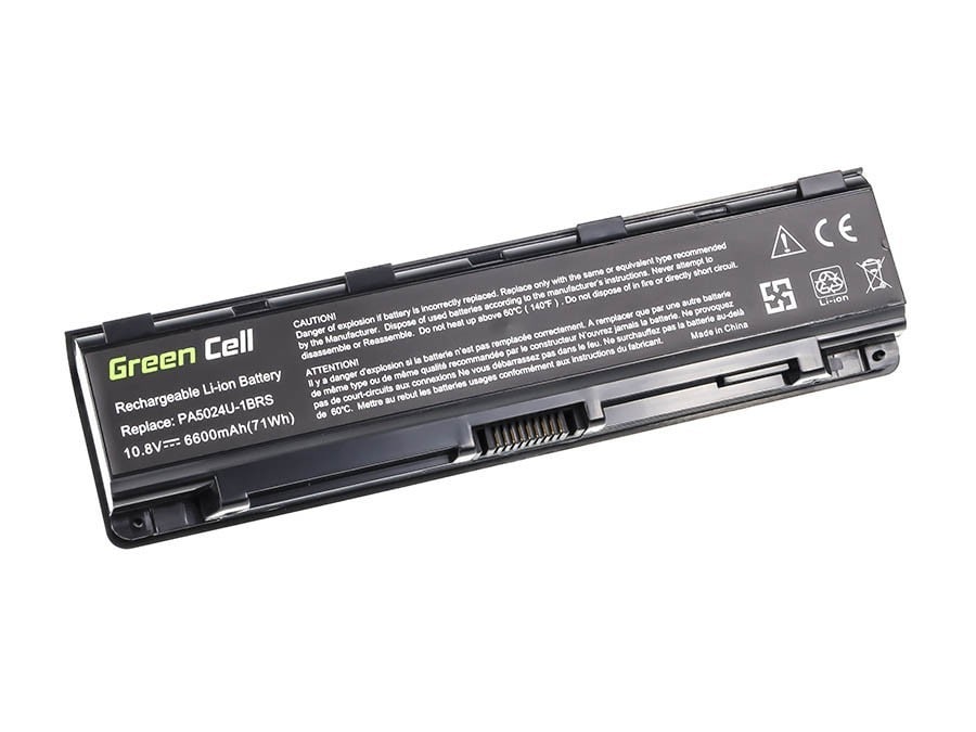 Green Cell laptop batteri til Toshiba Satellite C850 C855 C870 L850 / 11,1V 6600mAh