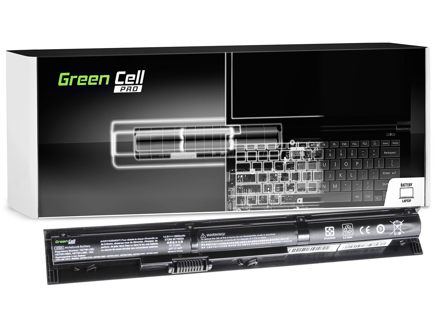 Green Cell PRO laptop batteri til HP ProBook 440 G2 450 G2 / 14,4V 2600mAh