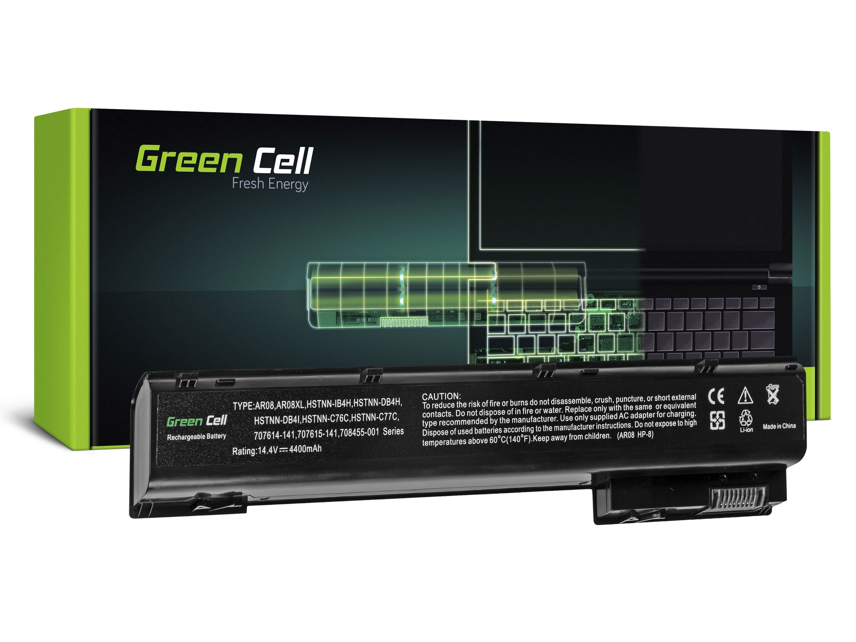 Green Cell laptop batteri til HP ZBook 15 15 G2 17 17 G2 / 14,4V 4400mAh