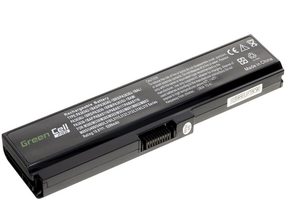 Green Cell PRO laptop batteri til Toshiba Satellite C650 C650D / 11,1V 5200mAh