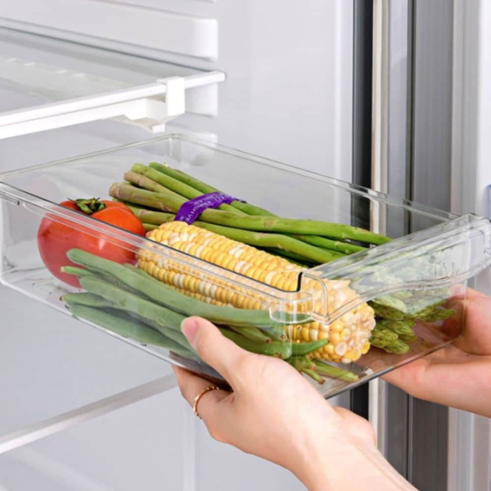 Grønnsaksskuffe for kjøleskapet med feste 30x20x9,5cm