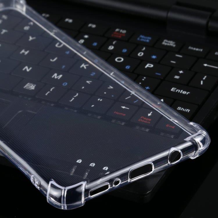 Gjennomsiktig deksel med utstikkende kanter til Samsung Galaxy A71