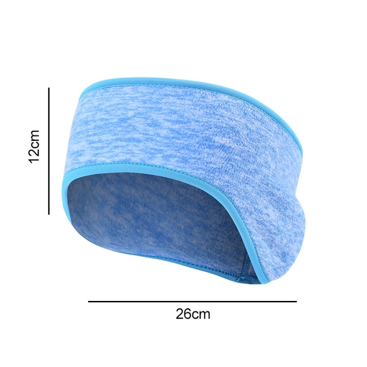 Hodebånd / Pannebånd med ørevarmere - Blå