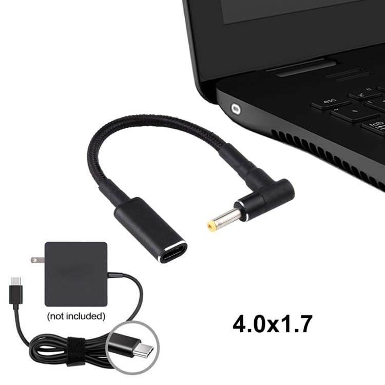 4.0 x 1.7mm til USB-C adapter