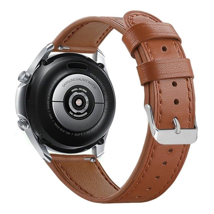 Armbånd i kunstlær til Galaxy Watch 3 45mm - Brun