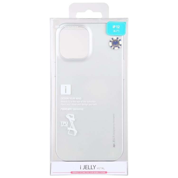 i-Jelly slagbeskyttelse til iPhone 12 Pro Max - Sølv