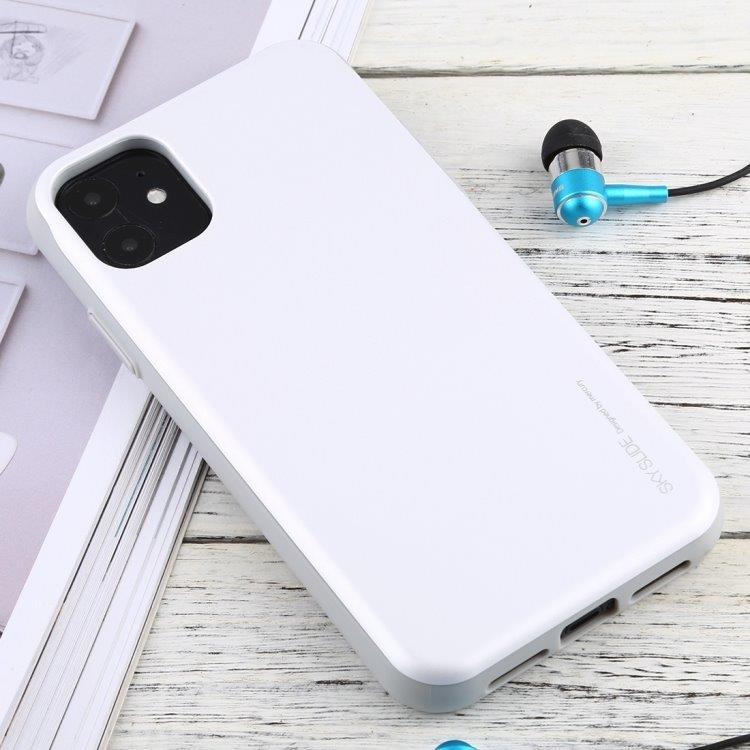 i-Jelly slagbeskyttelse med skjult kortlomme til iPhone 12 Mini - Hvit