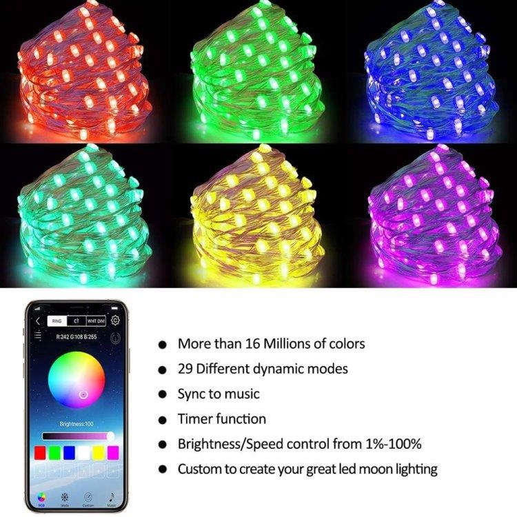 LED-Slynge med smartphonestyring