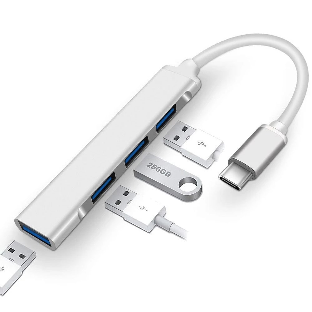 Adapterhub fra USB-C til USB