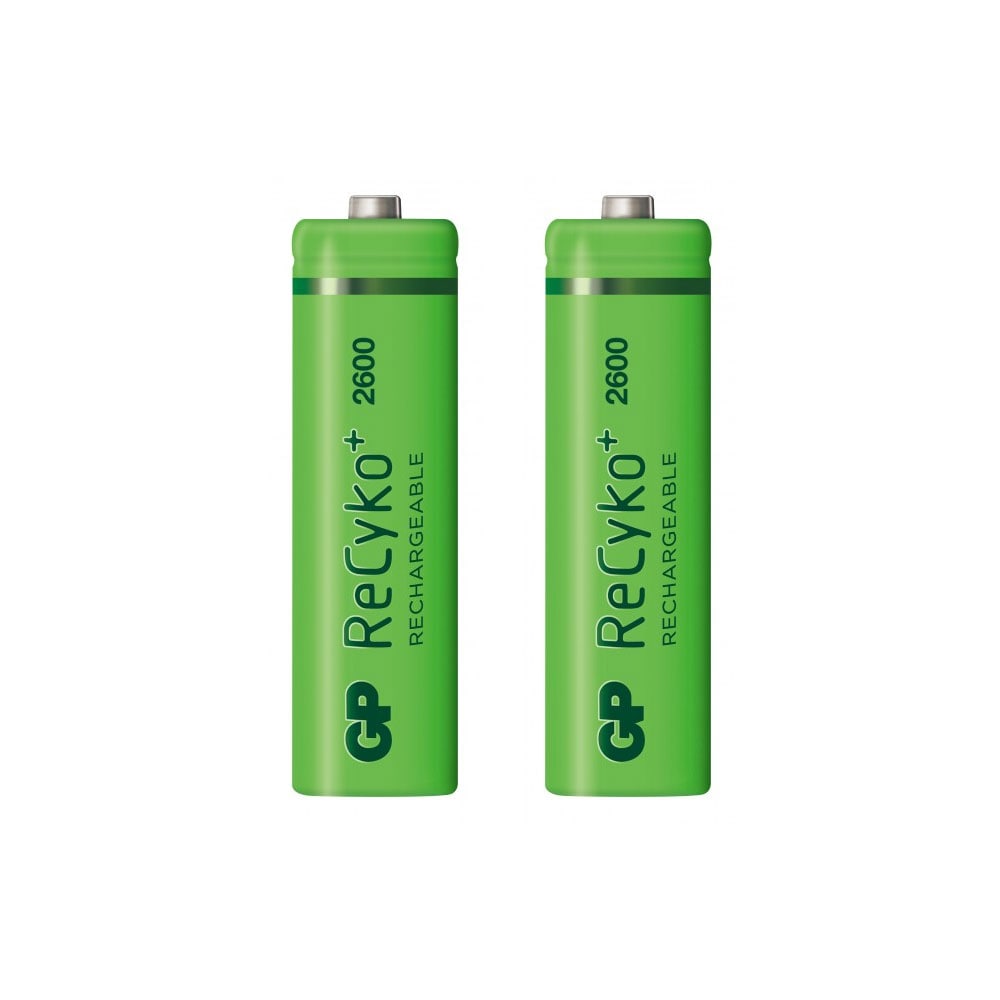 GP ReCyko AA-Batterier 2600mAh 2-pk