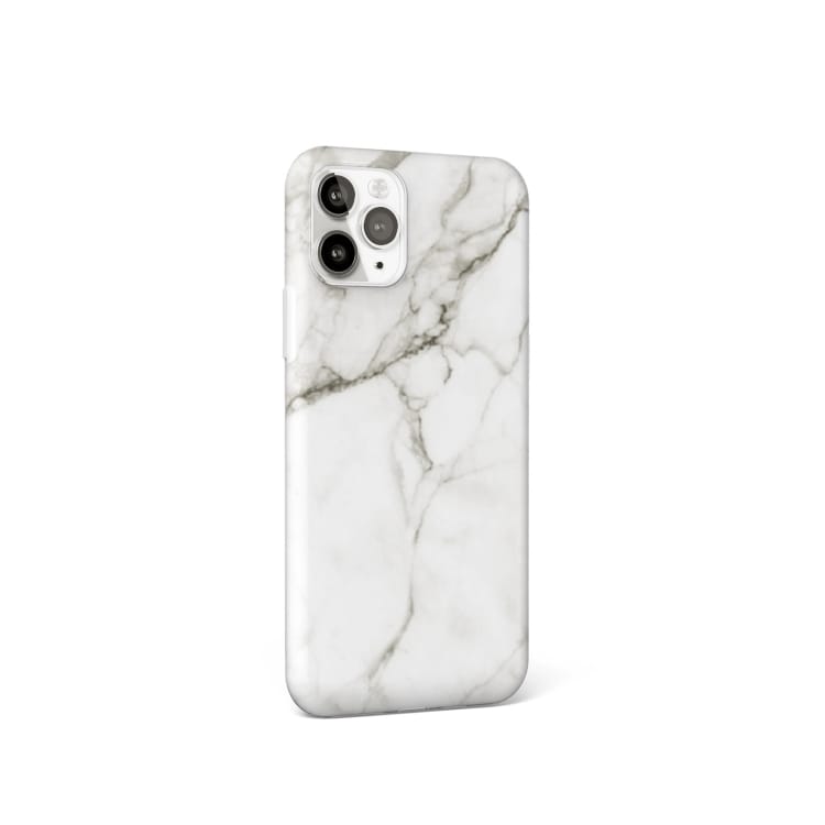 Deksel med marmormønster til iPhone 12/12 Pro - Hvit