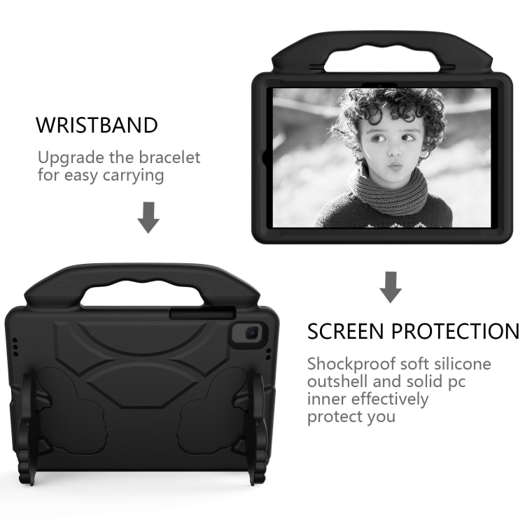 Beskyttende deksel med håndtak til Samsung Galaxy Tab A7 10.4(2020)T500/T505 - Svart