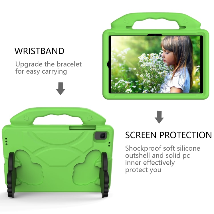 Beskyttende deksel med håndtak til Samsung Galaxy Tab A7 10.4(2020)T500/T505 - Grønn