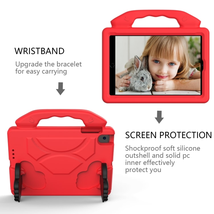 Beskyttende deksel med håndtak til iPad Mini 5/4/3/2/1 - Rød