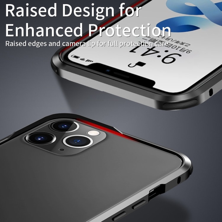Gjennomsiktig Mobildeksel med sølvkanter til iPhone 12 Pro Max
