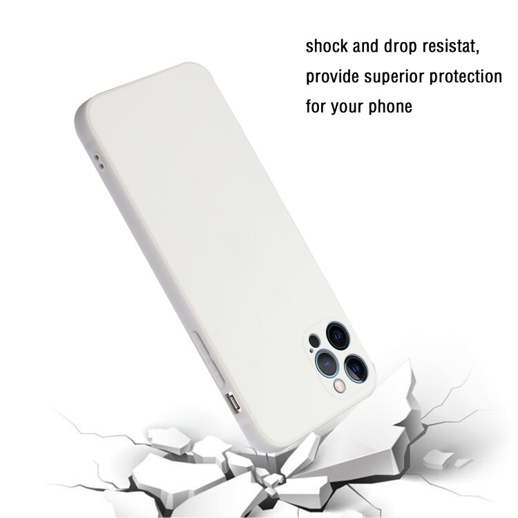 Stilren mobilbeskyttelse til iPhone 12 Pro Max  - Hvit
