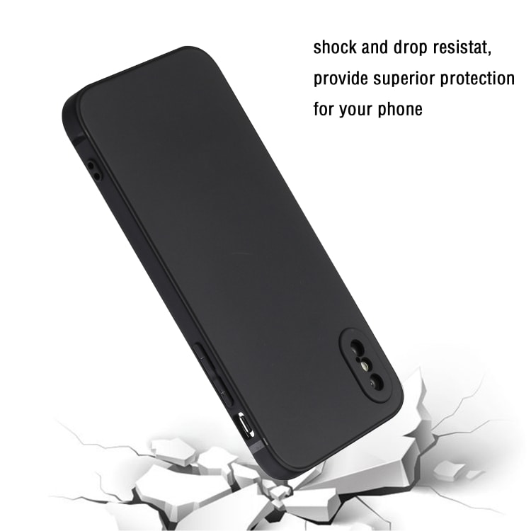 Stilren mobilbeskyttelse til iPhone XS / X - Svart