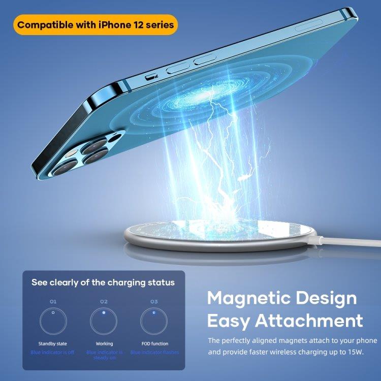 Magnetisk ladeplate til iPhone 12 mini / 12 / 12 Pro / 12 Pro Max