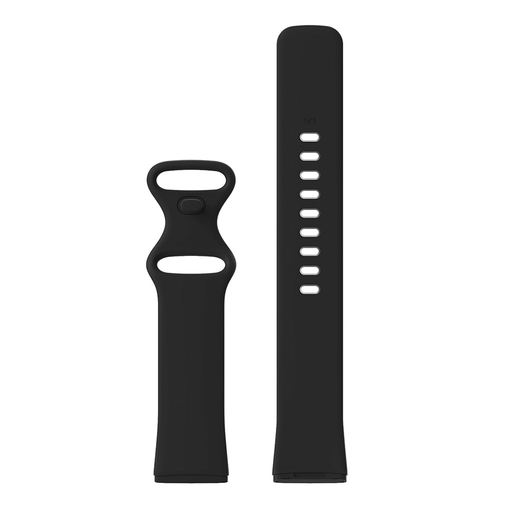 Silikonarmbånd Fitbit Versa 3 Svart - Small