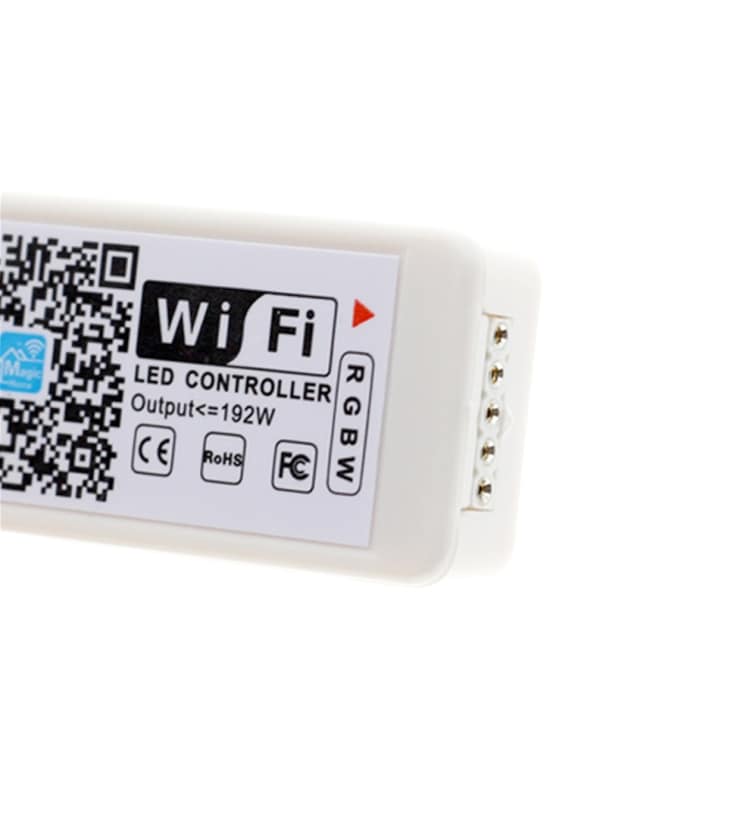 Trådløs regulator for RGBW-belysning til smartphones med IR-kontroll