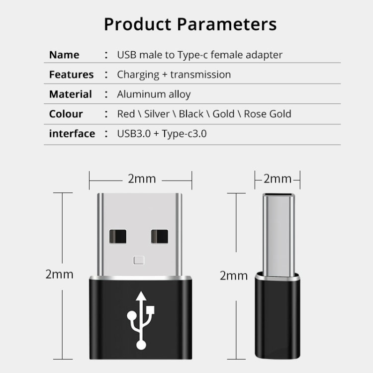 Adapter fra USB 3.0 - USB-C
