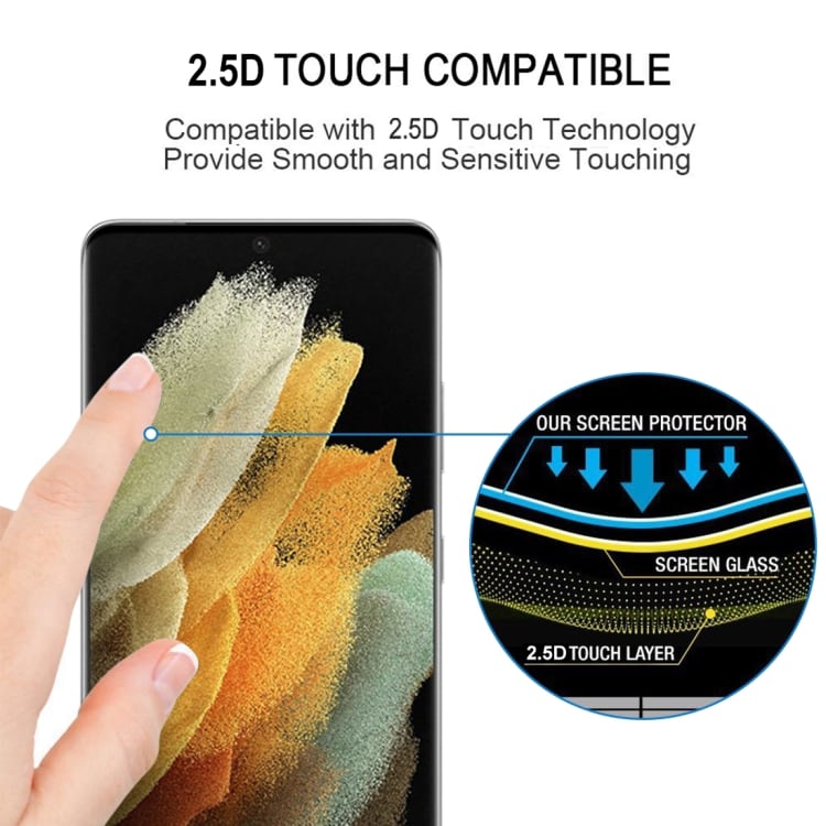 Curved Temperert skjermbeskyttelse til Samsung Galaxy S21 Ultra