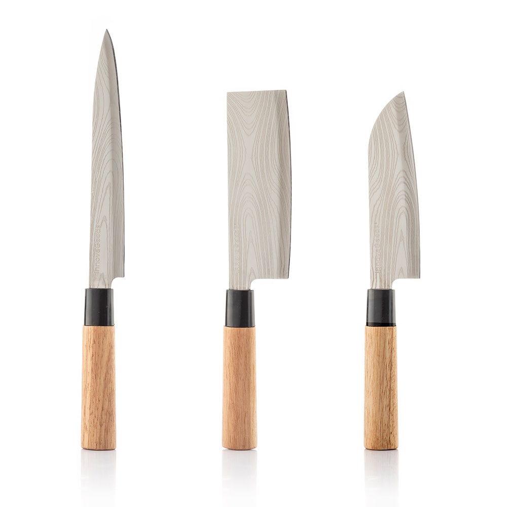 Innovagoods Japanske Kjøkkenkniver 3-pk