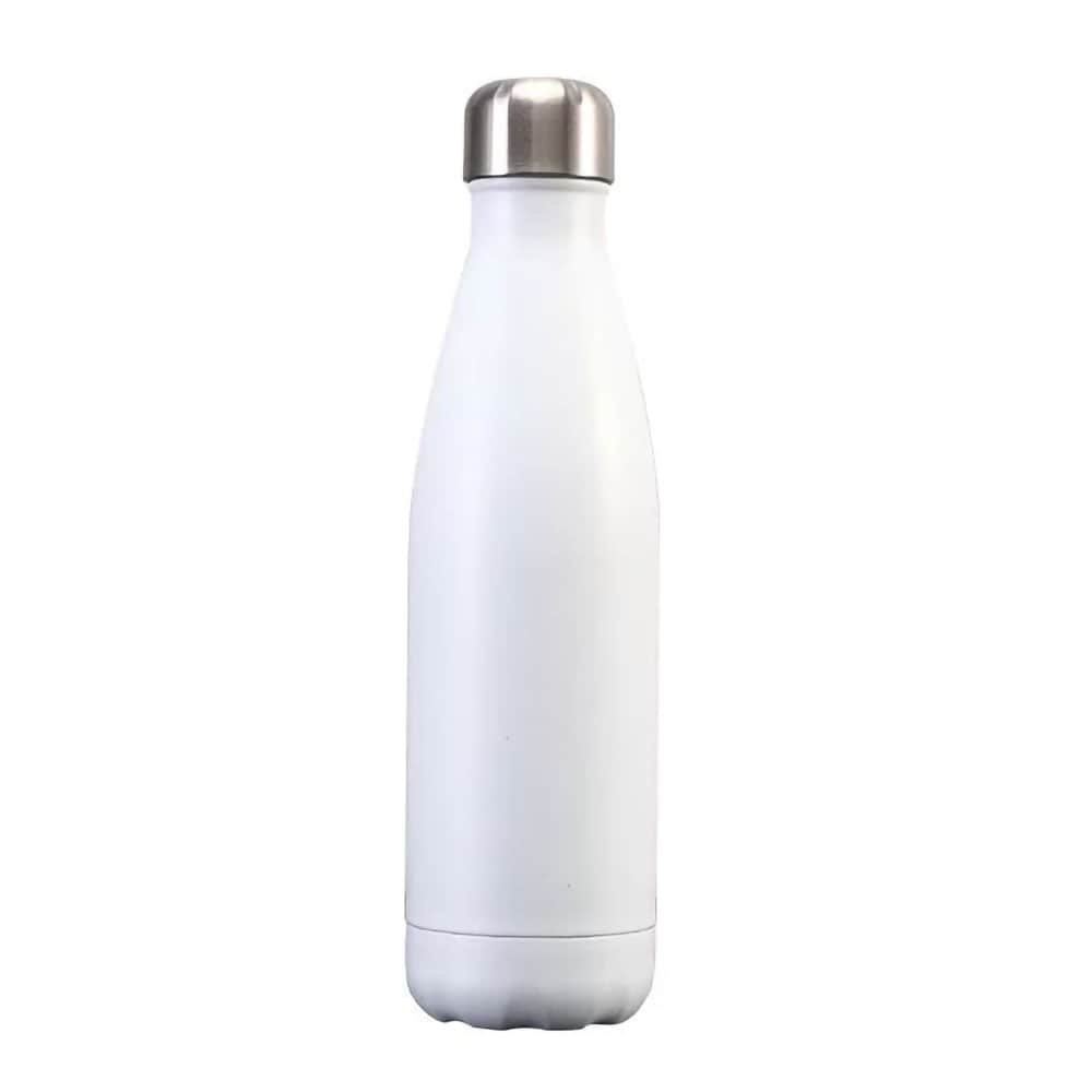 Vannflaske 500 ml rustfritt stål - Hvit