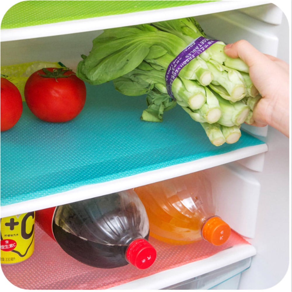 Kjøleskapmatte / Hyllebeskyttelse for kjøleskap 4-pk