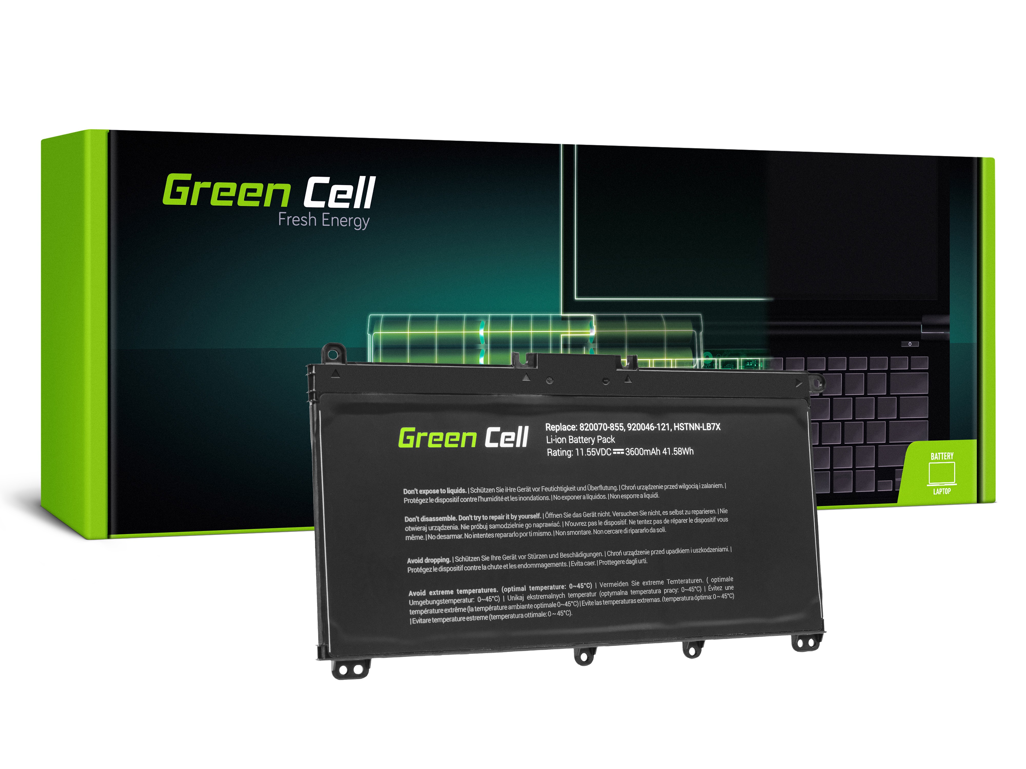 Green Cell laptop batteri til HP Pavilion 14 15 15T 15Z 17 17Z